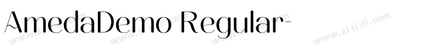 AmedaDemo Regular字体转换
